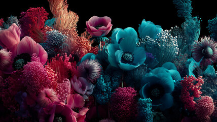 Vibrant Underwater Coral Reef Scene
