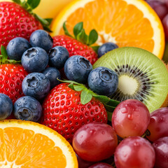 Obraz premium fresh fruits close-up