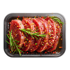 A stack of three golden maamoul cookies are isolated with a transparent background.