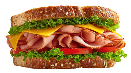 Big burgur made from natural organic meat and vegetables cooked in a josper for a festive party on a white background