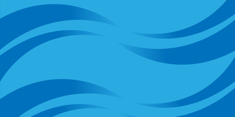 Blue wave banner background. vector