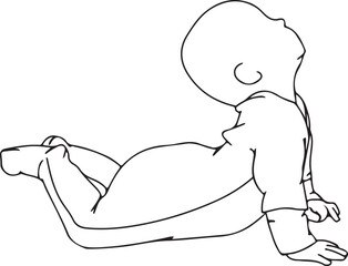 Baby Illustration Drawing, Newborn Line Art, Cute Child Vector, Minimal Kid Sketch, Hand Drawn Baby Art, Black and White Baby Illustration, Infant Drawing Design, Adorable Baby Vector, Family Love Lin