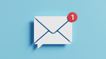 Get Notified Now An envelope icon signals an unread message for business, social media, and personal communication, conveying urgency and connection