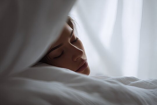 Close-up view of peaceful bedroom scenes tranquil photography for restful relaxation