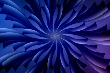 Illustration of abstract blue and purple background with swirling shapes creates a mesmerizing visual experience