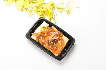 厚揚げキノコ餡かけ
