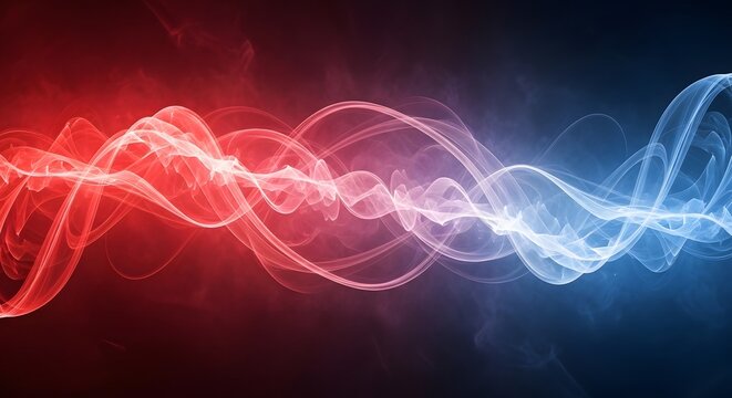 abstract red background with smoke - Powered by Adobe