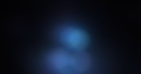 Abstract Dark Blue Bokeh Background with Soft, Blurry Light and Gradient Effect, Perfect for Modern Digital Design and Technology Concepts