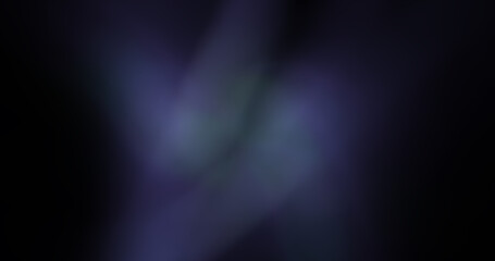 Soft abstract dark background with purple and blue light streaks and subtle green highlights, glowing blur effect for atmospheric or futuristic design backdrop