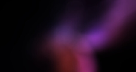 Abstract Blurred Purple and Red Light Leaks on Dark Background with Vibrant Gradient Effect, Modern Ethereal Soft Focus Bokeh Overlay