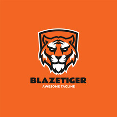 Mascot Modern Tiger Logo Design