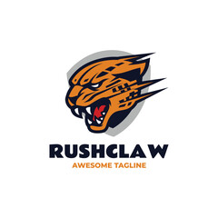 Mascot Tiger Head Logo Design