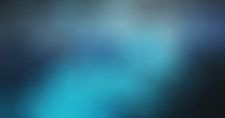 Abstract Blue Gradient Blurred Background with Smooth Teal and Dark Blue Color Transition for Modern Design and Copy Space