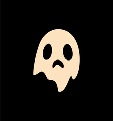 Halloween ghost character collection with flat design. Ghost Flat Design