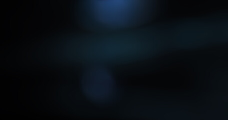 Abstract Dark Blue Light Leaks and Bokeh Overlay Background Texture with Soft Blurry Digital Glow Effect