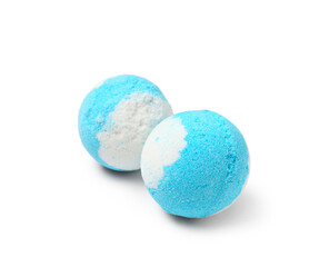 Bath bombs isolated on white background