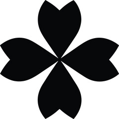 Black Clover Star Silhouette Graphic vector 1