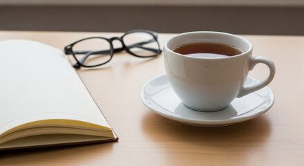 cup of coffee on the table