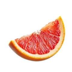 A slice of blood orange isolated on transparent background