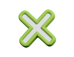 Obraz premium Simple cross symbol with clean geometric lines and clear spiritual sign shape displayed prominently for recognizable visual representation isolated on white background