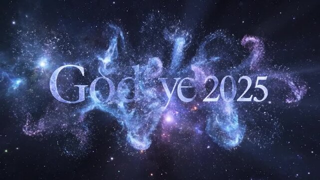 Good Bye 2025 - A Cosmic Farewell to the Years Memories.
