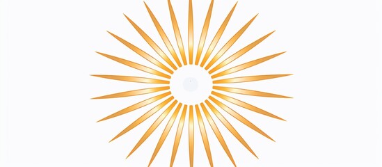 Radiating Golden Sunburst Design