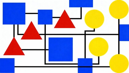Geometric Interconnection Diagram - Business Strategy Overview
