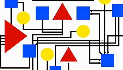 Geometric Interconnection Diagram - Business Strategy Overview