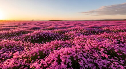 Obraz premium lavender field at sunrise