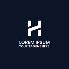 Fototapeta premium Creative letter H creative logo design 