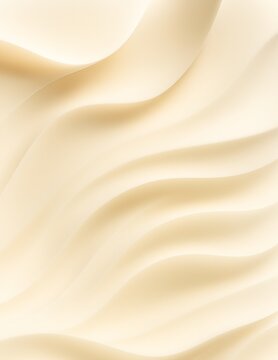 Soft beige and cream abstract dunes with flowing undulating curves&mdash;calming, minimal background suggesting depth and gentle movement