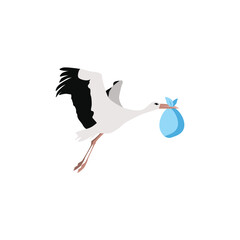 Stork Bird Sketched Vector Illustration