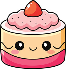 vector illustration of a cake