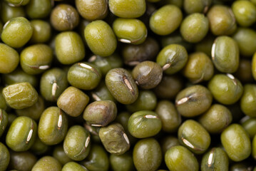 Mung bean texture background, Asian food ingredient