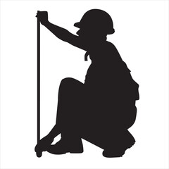 This man is measuring