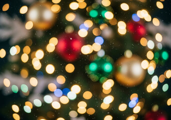 Christmas blur concept background