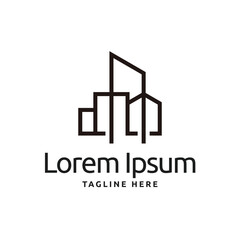 Real estate architecture logo icon design