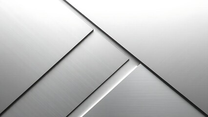  Silver-gray metal texture with precise geometric cut lines. 
