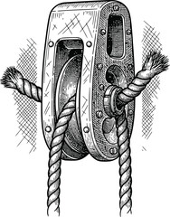 Somber military identification tag with textured surface and hanging chain