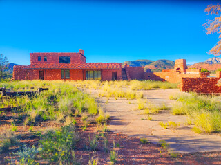old house in the desert