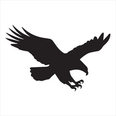 Obraz premium An Eagle Silhouette Vector