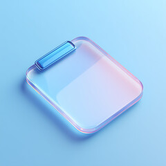 blue plastic container