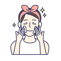 관리하는 여성