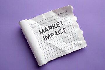 Daily business news headline on a document icon representing media communication