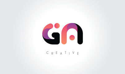 GN Modern Gradient Abstract Logo – Creative Rounded Lettermark Branding Design