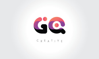 GQ Modern Gradient Abstract Logo – Creative Rounded Lettermark Branding Design
