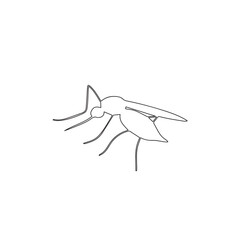 Minimalist insect line drawing