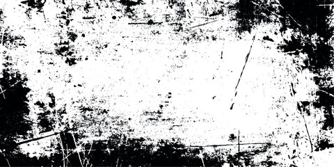 Grunge distressed texture black streaks scratches dirt stains on white background overlay effect.