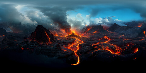 Alien series v39 8K VR 360 Equirectangular Spherical Panorama