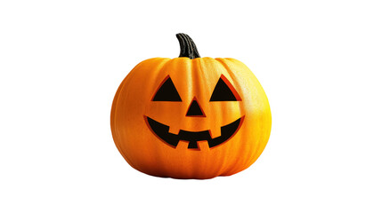 Carved Halloween Pumpkin Face isolated on a transparent background 6